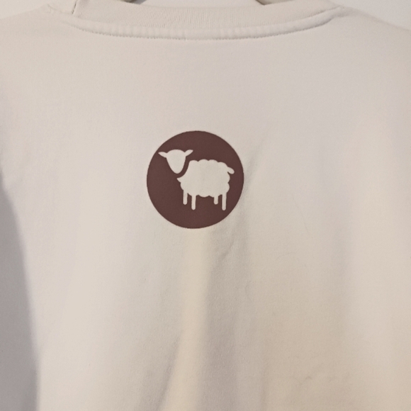 Softest Christian Sweatshirt Set Free Words Light Tan Galatians Sz Medium - Picture 5 of 11